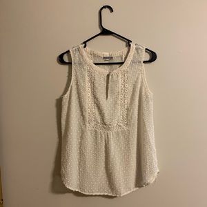 Delicate sheer top with button detail